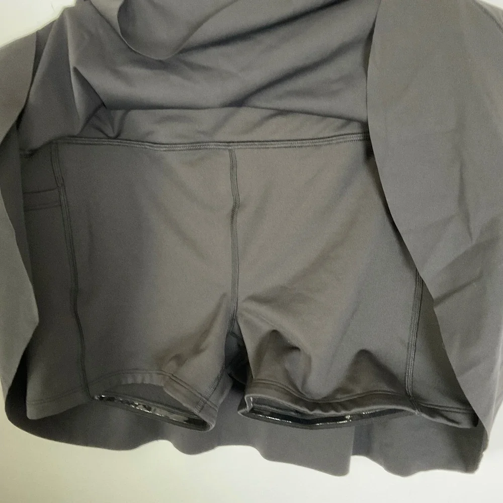 Athleta Match Point Skort Black Women Medium 487498 Athletic Tennis Golf Skirt - Picture 6 of 11
